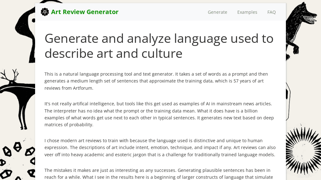 Art Review Generator 🎨 Futureen