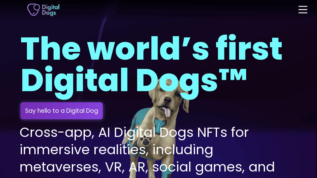 Digital Dogs™ 🐶 AI NFTs for Virtual Worlds Futureen