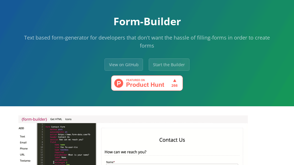 FormBuilder ️ Hasslefree form generation for developers Futureen