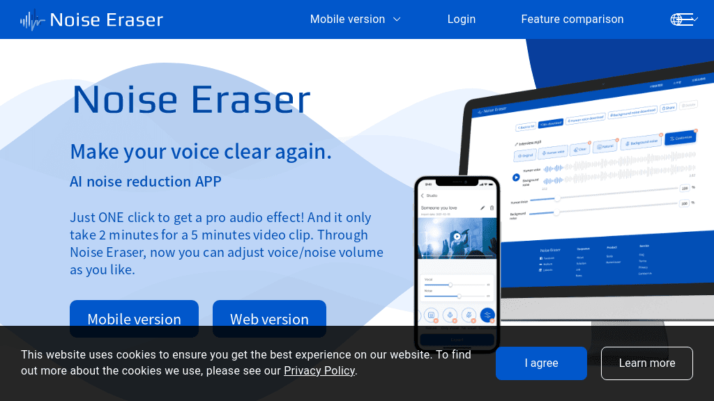 Noise Eraser 🎧 Enhance Voice Clarity, Remove Background Noise Futureen