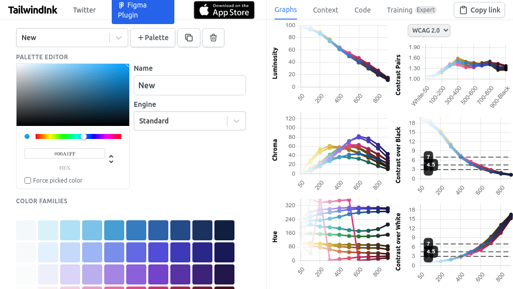 Tailwind Ink | AI Color Palette Generator | Futureen