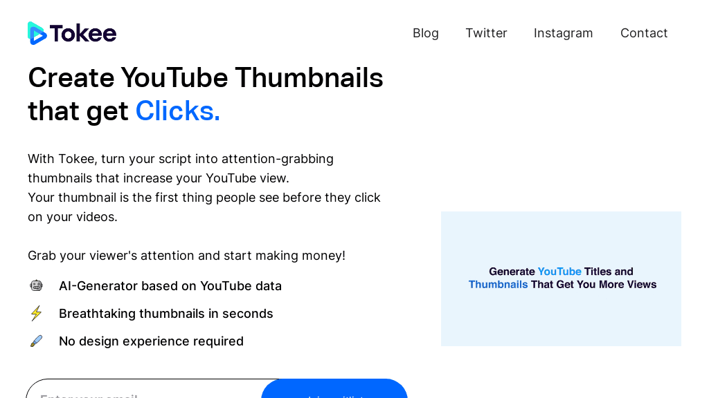 Tokee | Create Eye-Catching YouTube Thumbnails Easily | Futureen