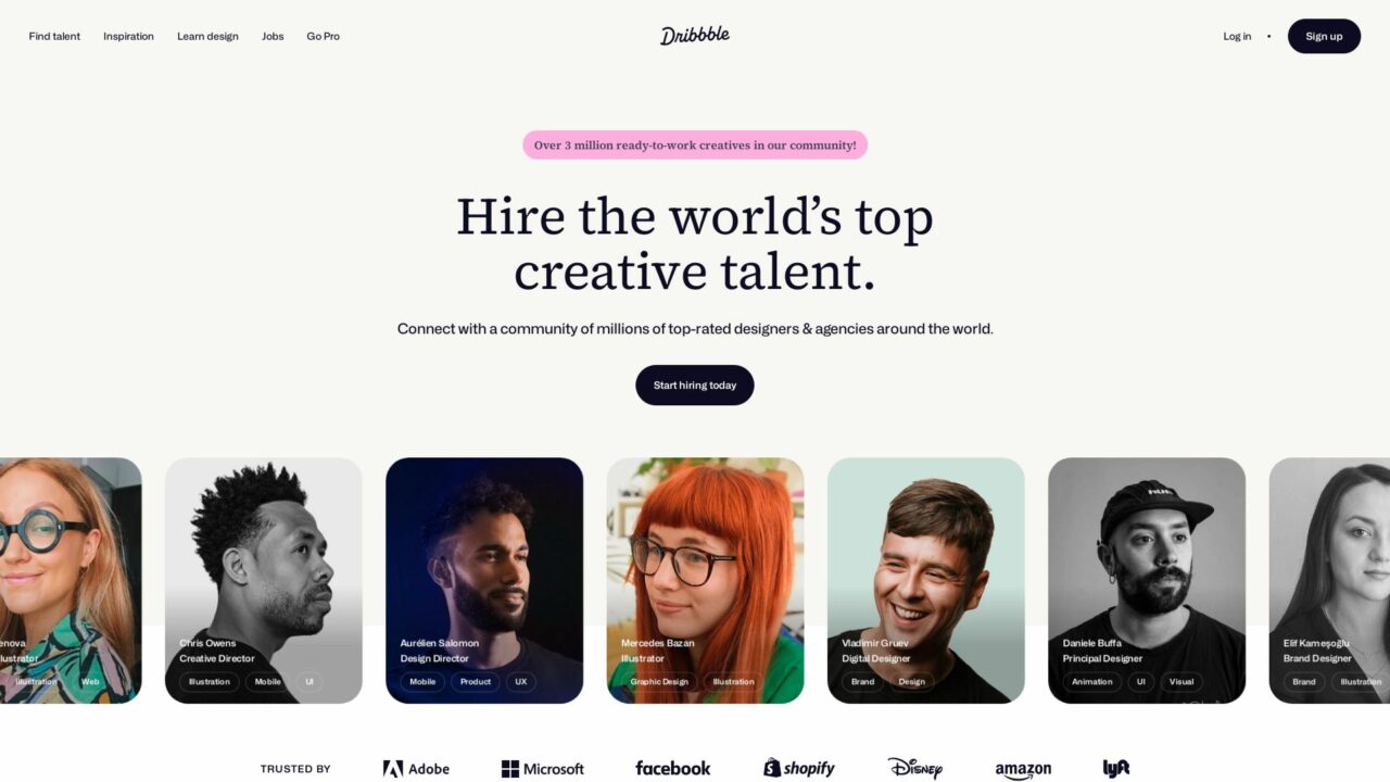 Dribbble | Find Top Designers and Creative Professionals | Futureen