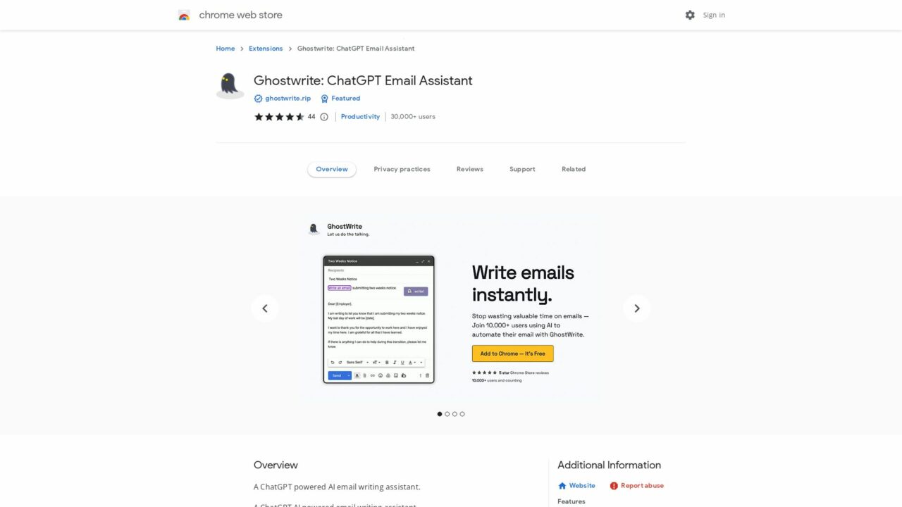 ghostwrite-Top-AI-Tools-By-Futureen
