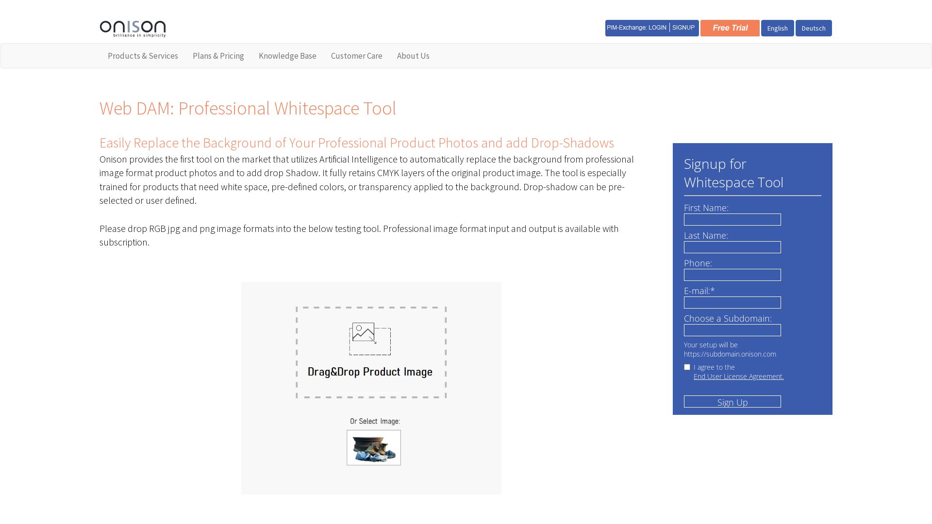 Onison Automated Background Removal Tool Futureen