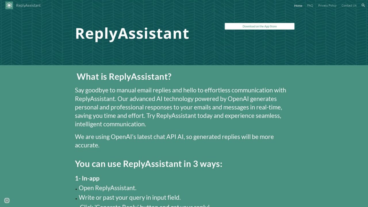 replyassistant-Best-AI-Tools-By-Futureen