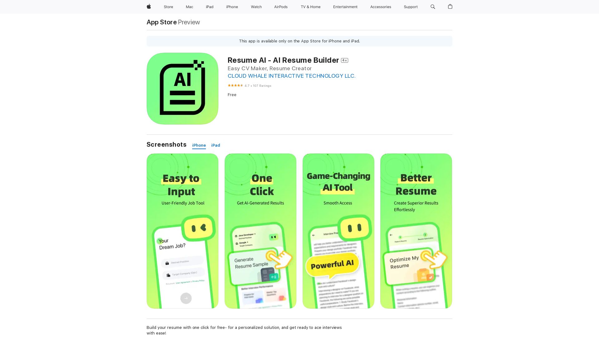 Resume AI Instant Resume Suggestions - Resumeai Top Ai Tools By Futureen