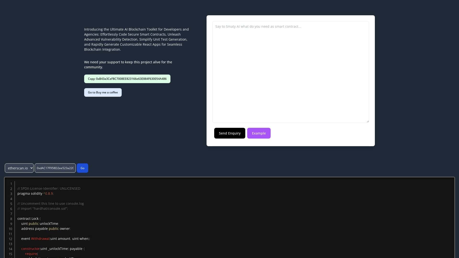 smaty.xyz 🚀 React App Create Reactbased blockchain apps Futureen