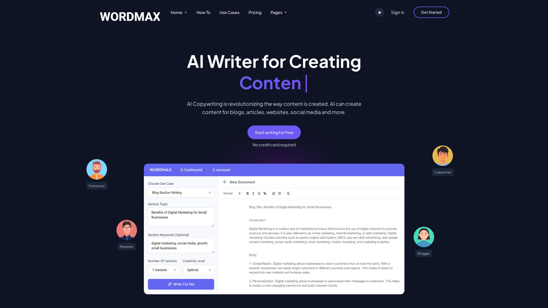 Wordmax ai writer for content creation futureen