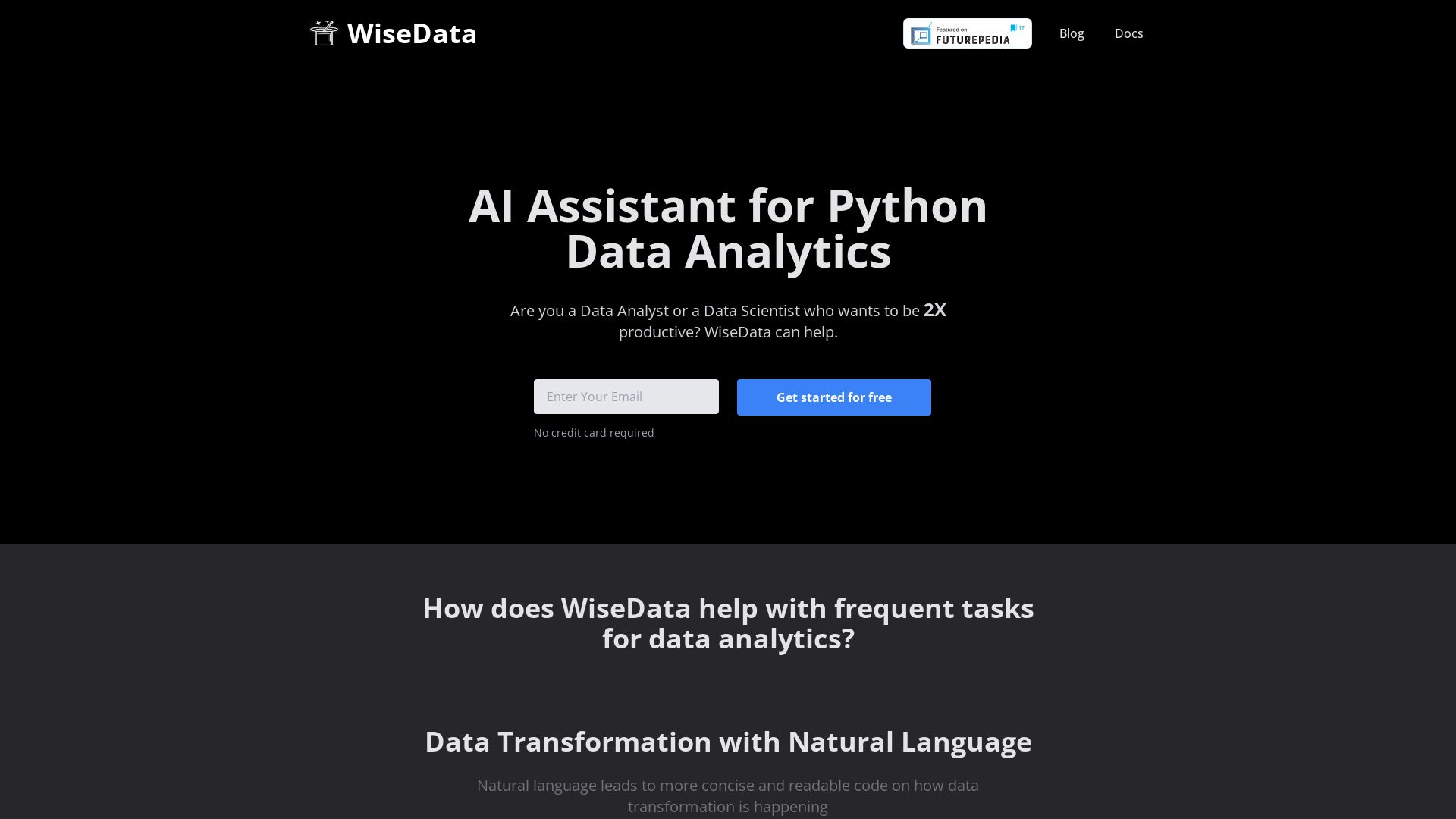 WiseData | Boost Python Data Analysis Productivity 2X | Futureen