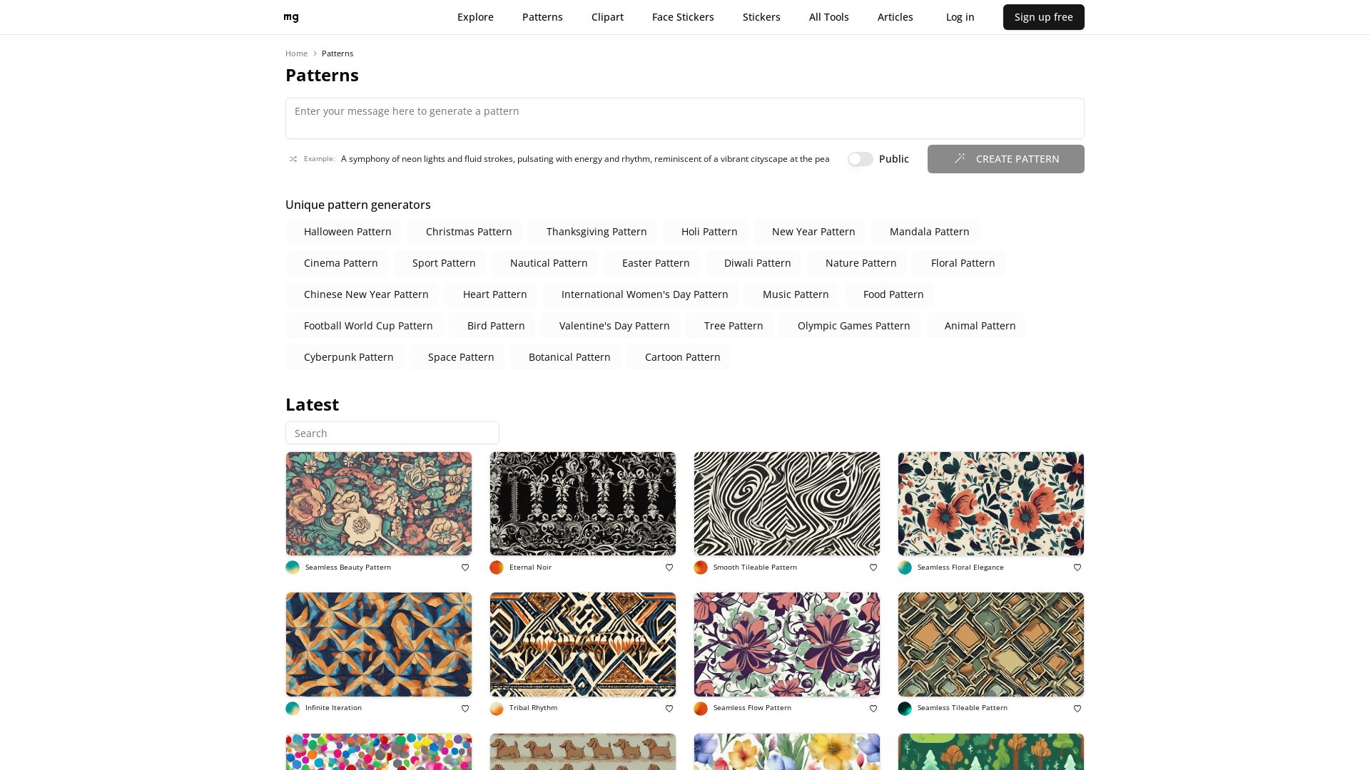 AI Pattern Generator | Create seamless patterns for your designs ...
