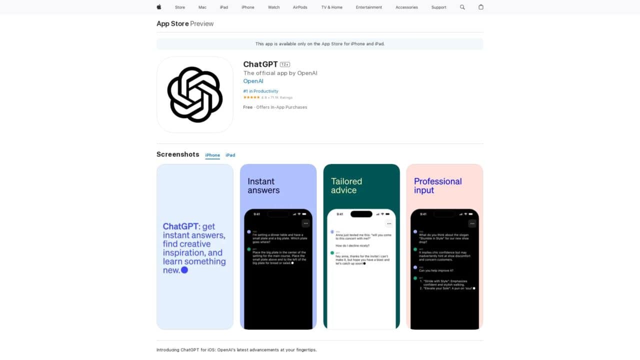chatgpt-for-ios-AI-tool-Futureen