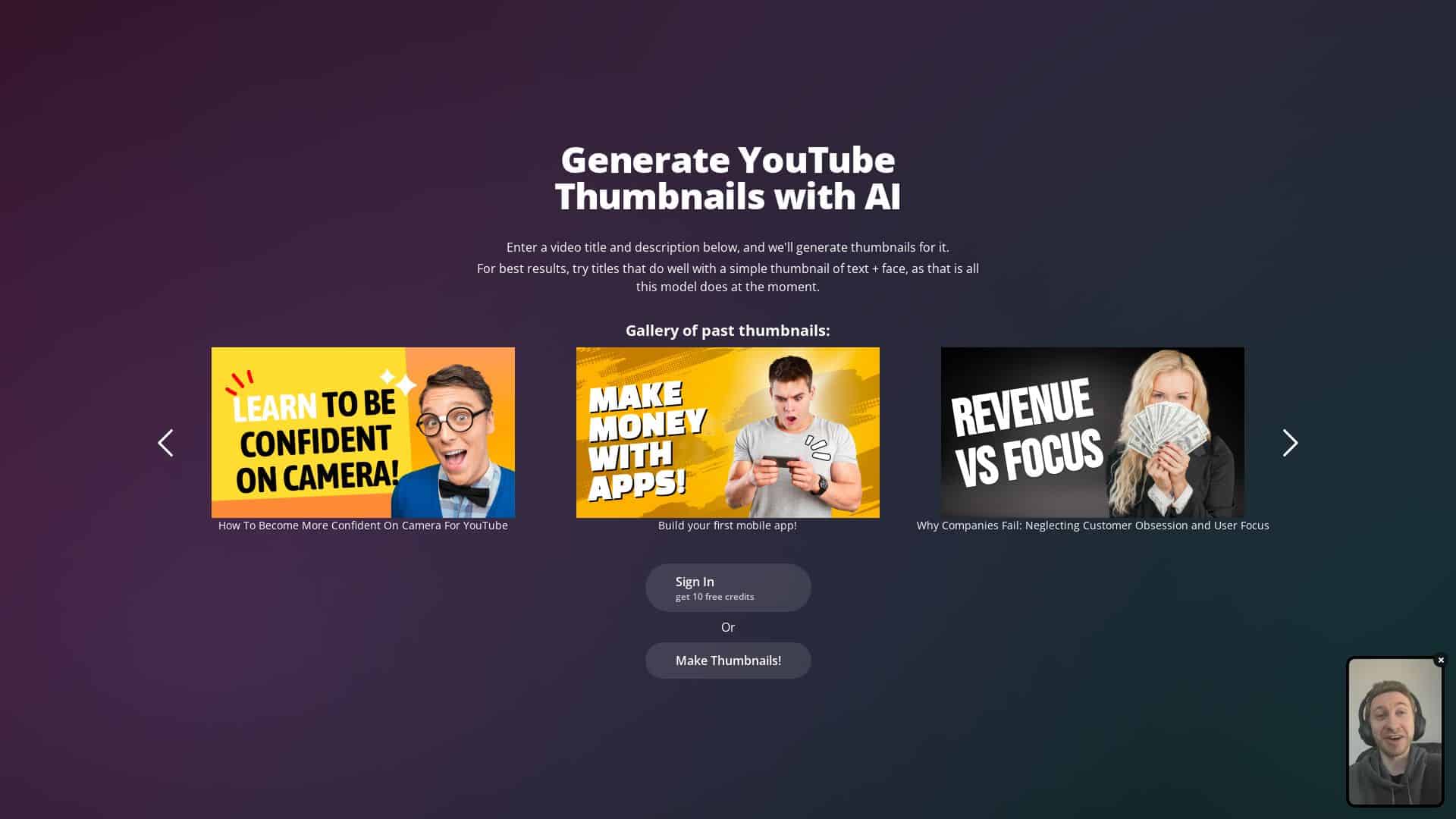 Magic Thumbnails | Generate YouTube Thumbnails with AI | Futureen
