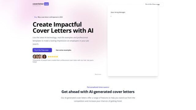 coverletter-app-AI-tool-by-Futureen
