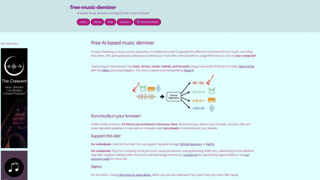 freemusicdemixer-AI-Tools-by-Futureen