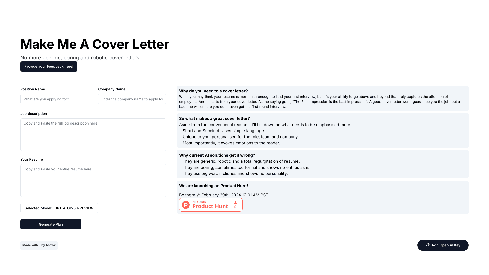 Make Me A Cover Letter | Stand Out with Unique Narratives | Futureen