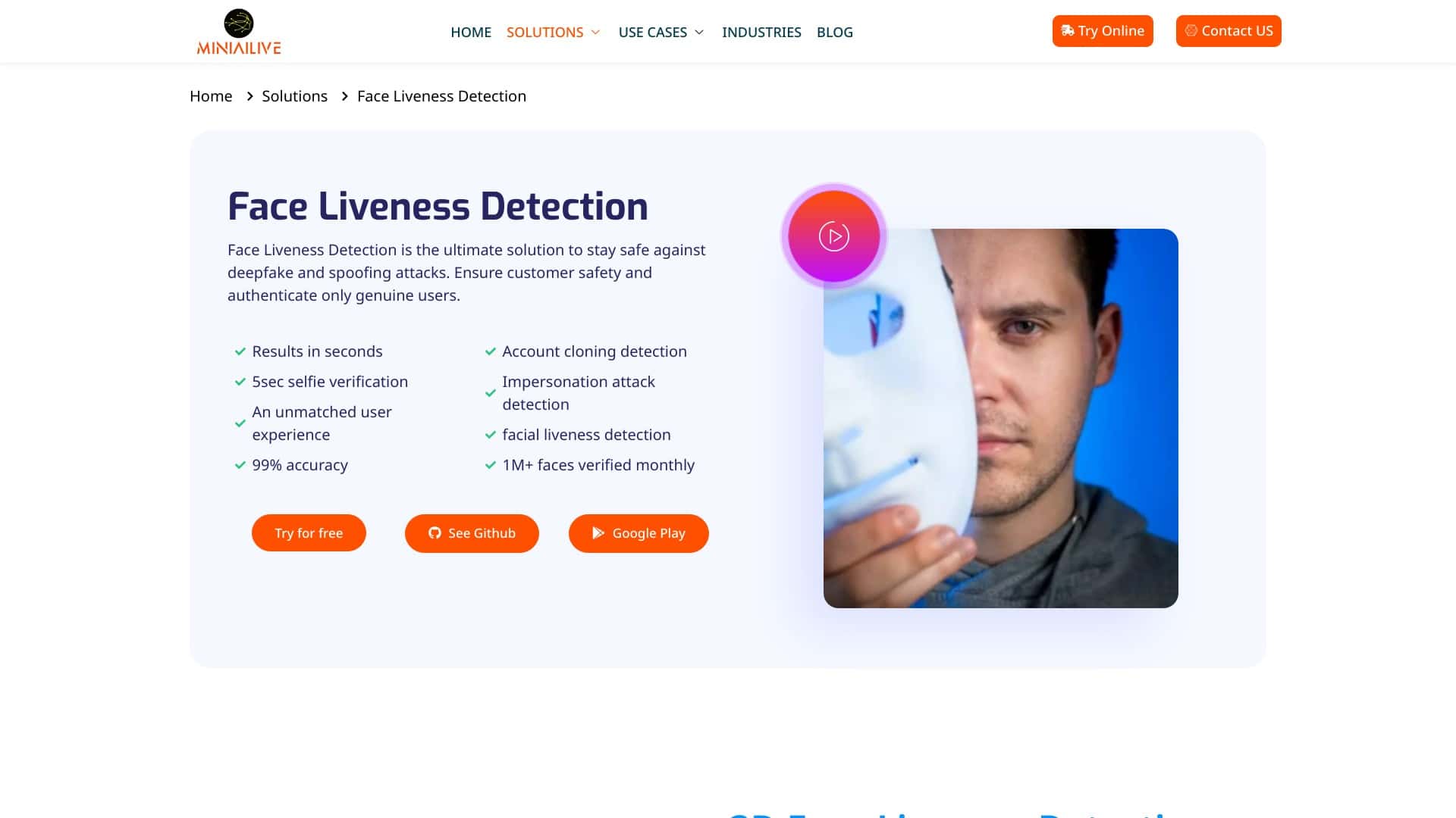MiniAiLive | Top Face Liveness Detection Solutions | Futureen