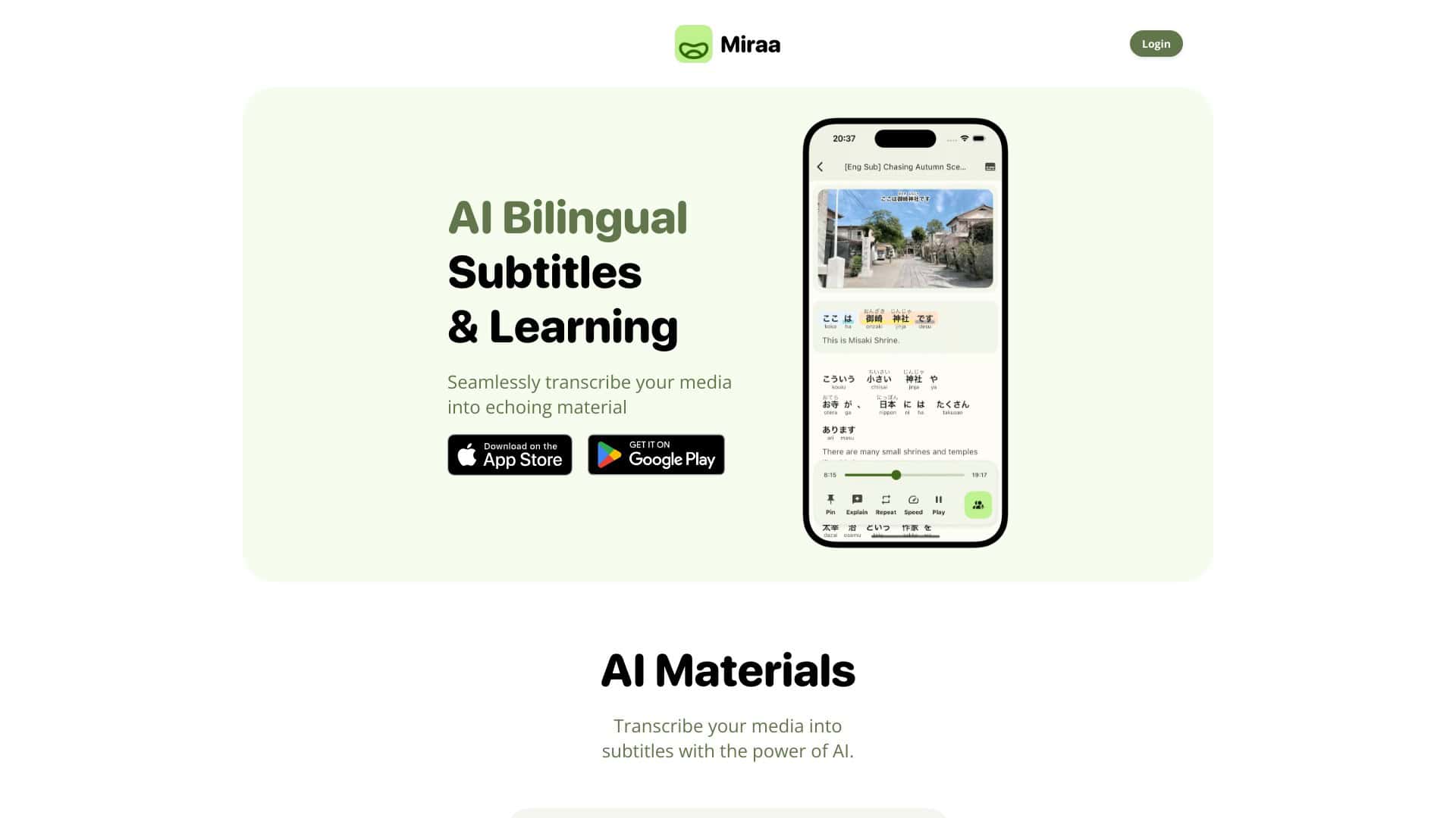 miraa-unlock-language-mastery-with-ai-transcriptions-futureen