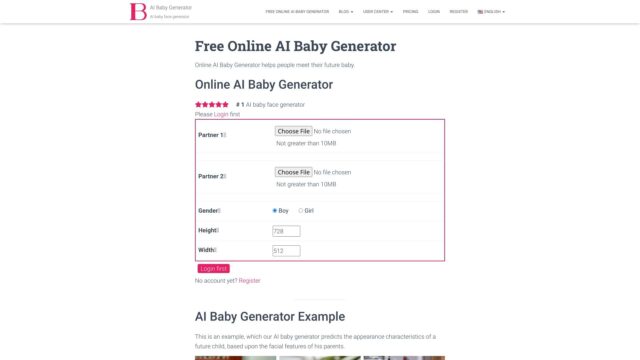 online-ai-baby-generator-AI-Tool