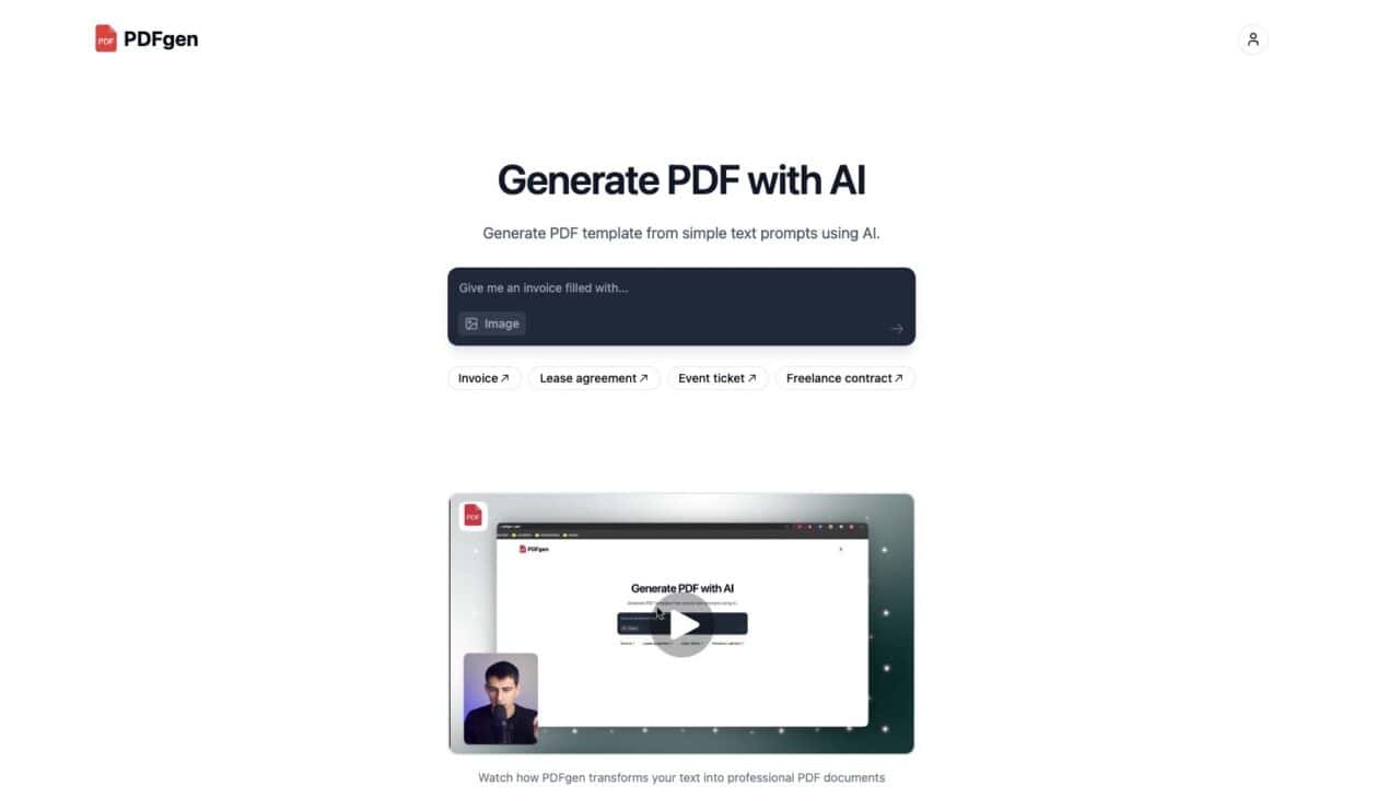 PDFgen AI