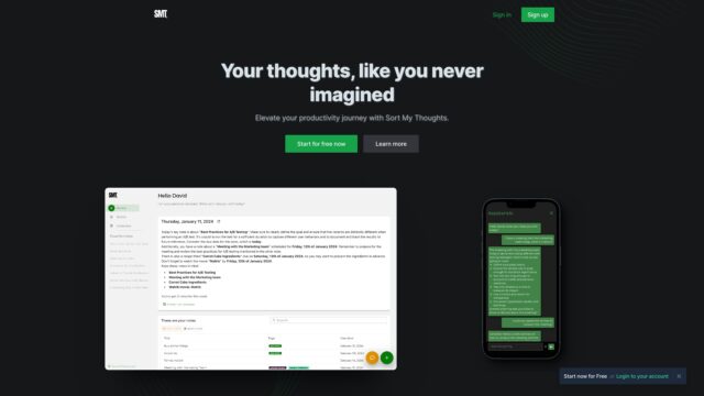 sortmythoughts-New-AI-Tools-by-Futureen