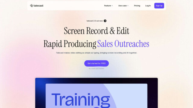 talecast-Latest-AI-Tool-2025