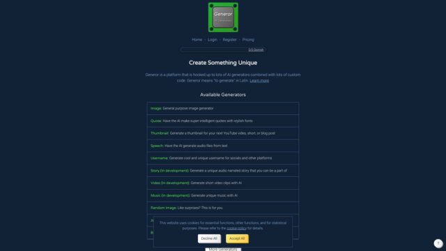 generor-Latest-AI-Tool