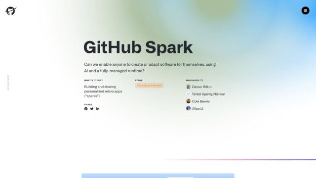 github-spark-Latest-AI-Tool