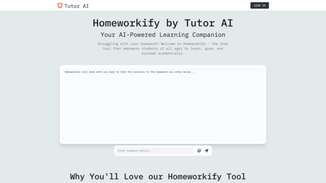 homeworkify-by-tutor-ai-Latest-AI-Tool
