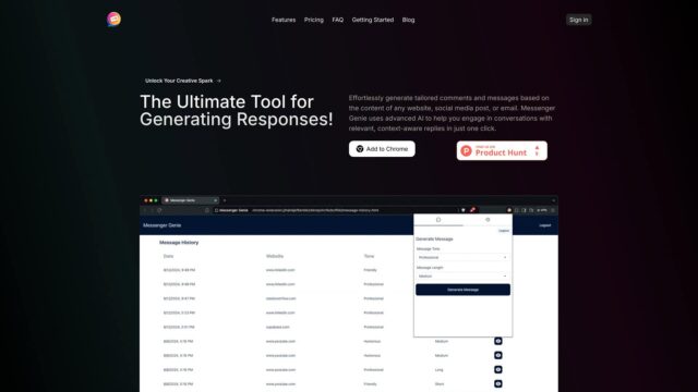 messenger-genie-Latest-AI-Tool