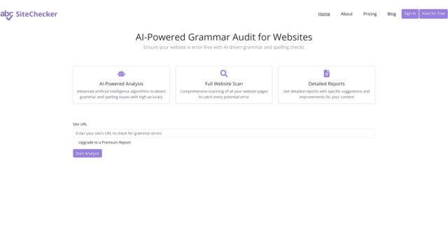 sitechecker-Latest-AI-Tool