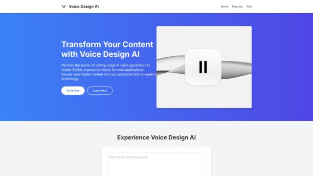 voice-design-ai-Latest-AI-Tool