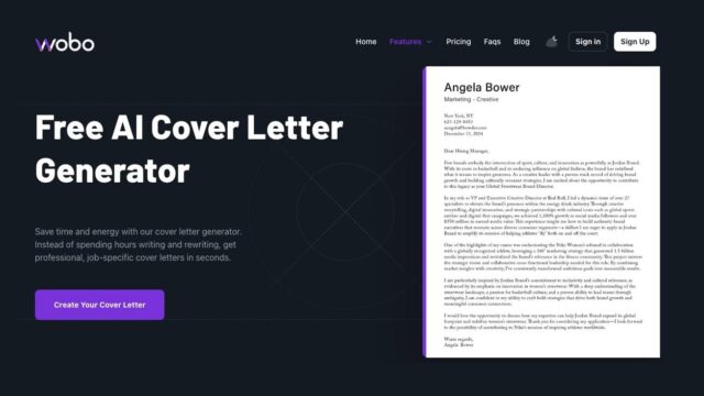 wobo-ai-cover-letter-AI-Tool