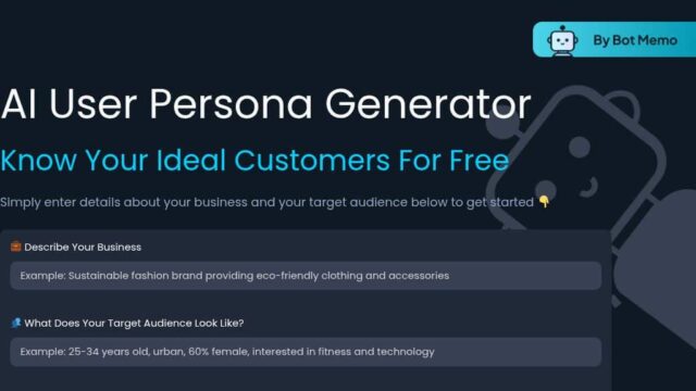 ai-user-persona-generator-by-bot-memo-AI-Tool