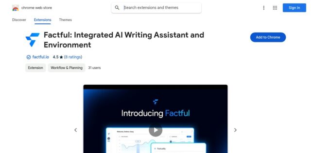 factful-integrated-ai-writing-assistant-AI-Tool