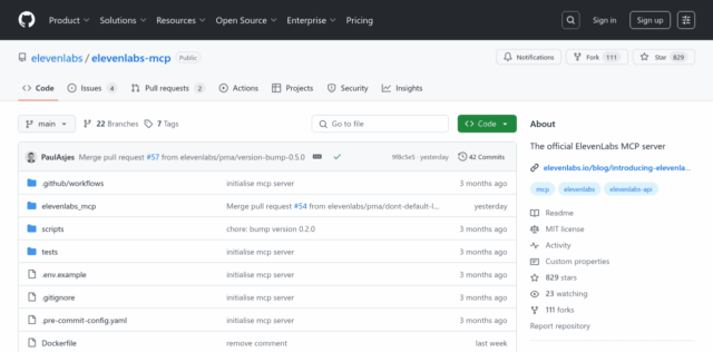 elevenlabs-mcp-AI-Tool-Year-2025