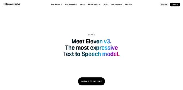 elevenlabs-v3-alpha-AI-Tool-Year-2025